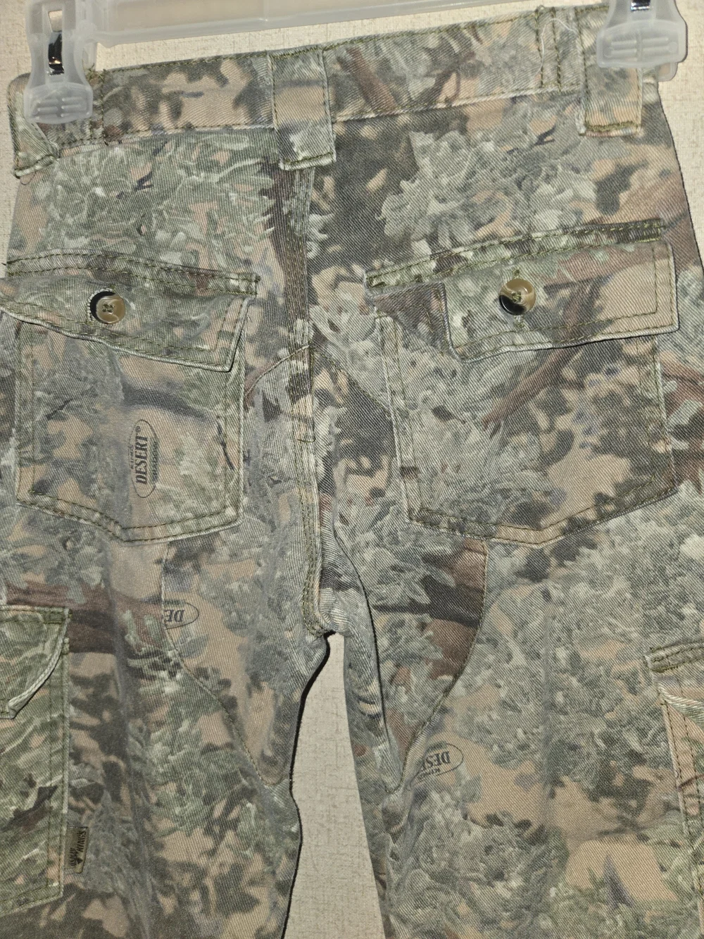 Kids' Camouflage Cargo Jeans - Green Camo